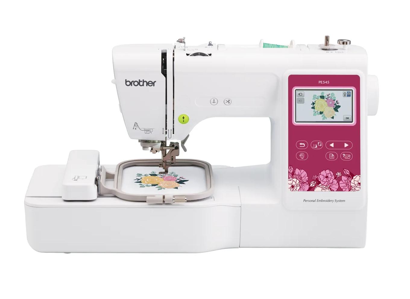 Brother PE545 embroidery machine, official product photo